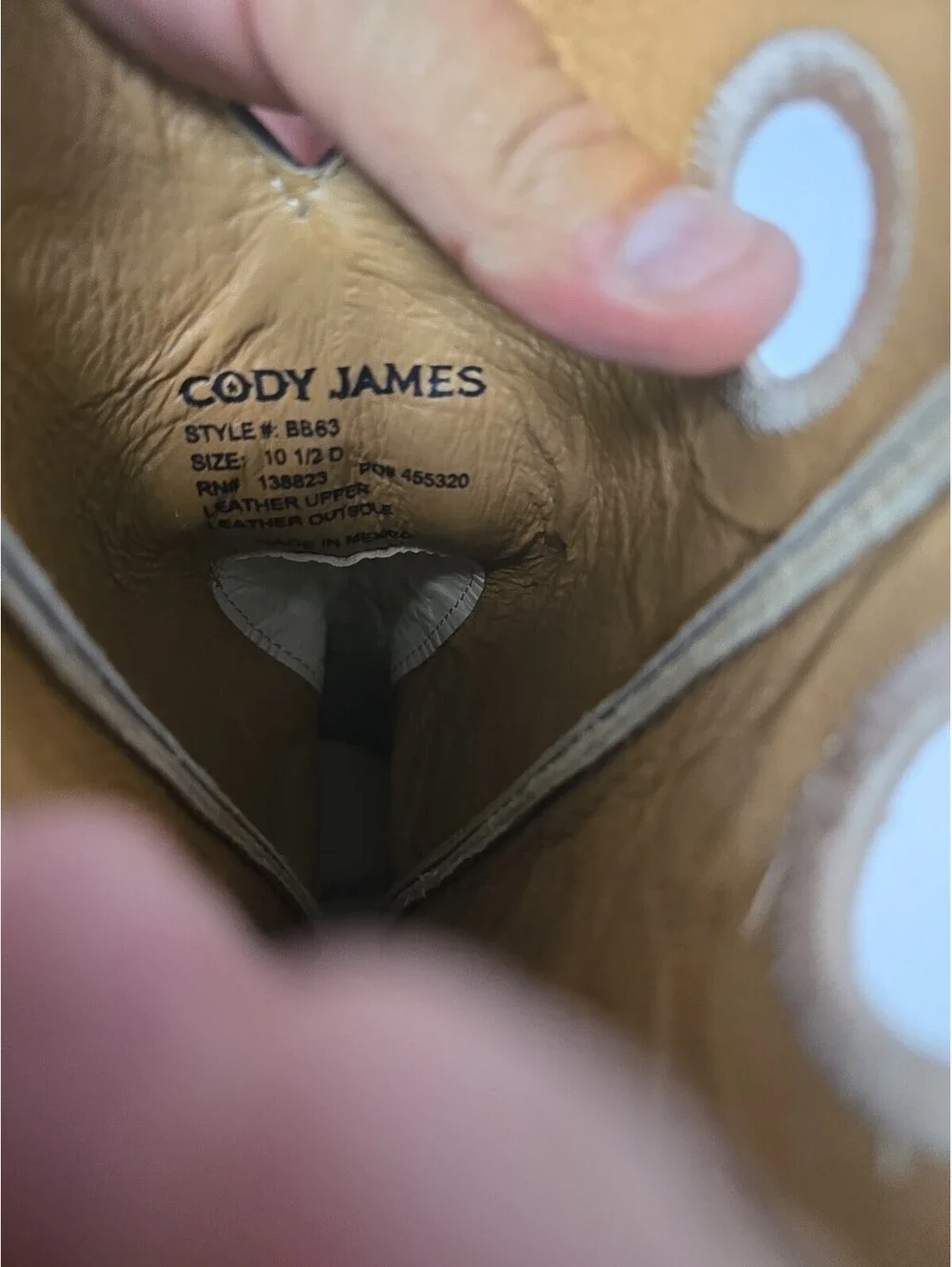 Cody James Men's BB63 Leather Broad Square Soft Toe Western Boot Brown 10.5D